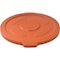 Global Industrial Flat Lid, Orange, Plastic, 22.75 in W/Dia 240465OR - alternate 1